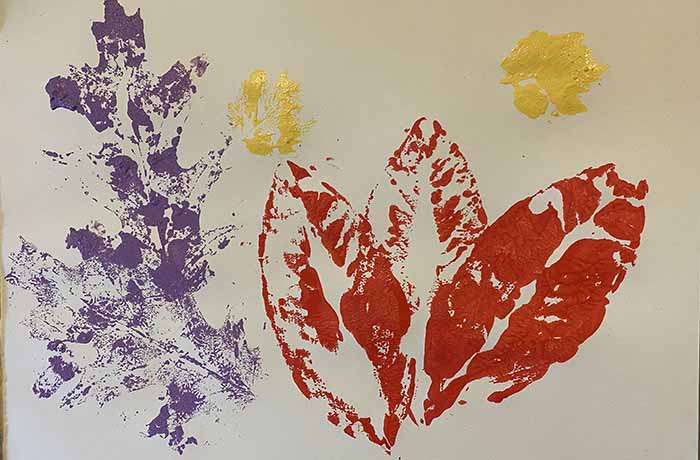 Leaves in Our Lives: A Printmaking Lesson