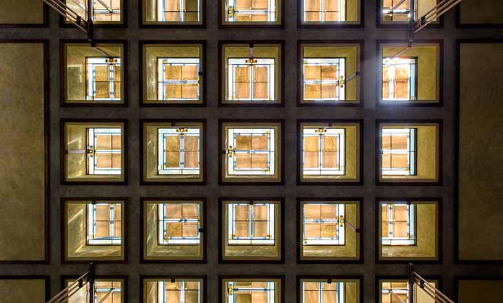 Unity Temple ceiling